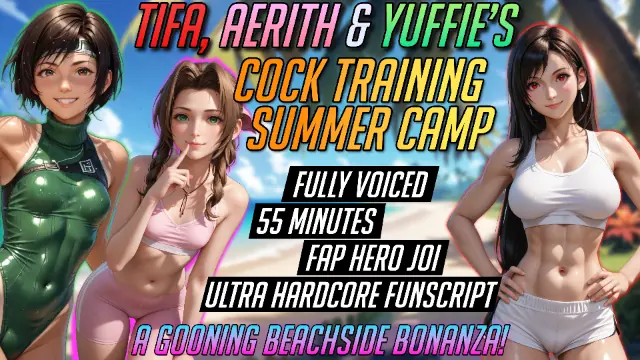 [VOICED] Tifa Aerith Yuffie s Cock Training Summer Camp - Video thumbnail